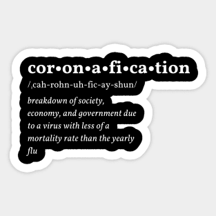 Coronafication Sticker